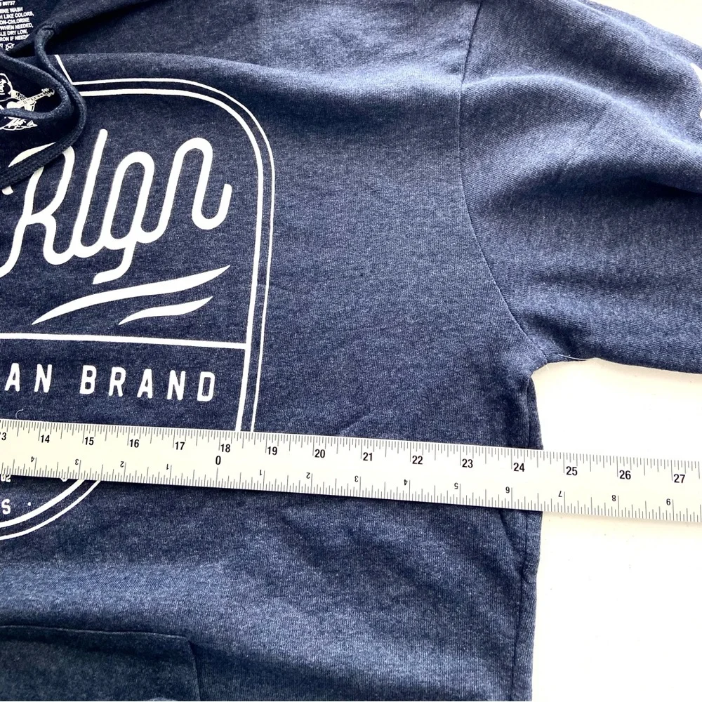 True Religion Hoodie Men’s Large Blue Logo Long Sleeve Original‎ Jean Brand